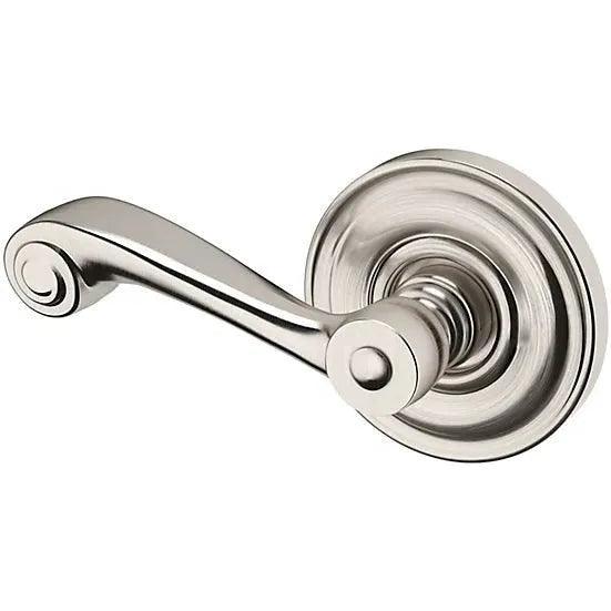 Baldwin Estate 5103 Left Handed Half Dummy Lever with 5048 Rosette in Lifetime Satin Nickel finish