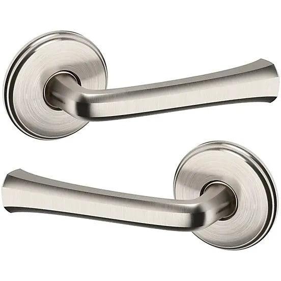 Baldwin Estate 5112 Passage Lever with 5075 Rosette in Lifetime Satin Nickel finish