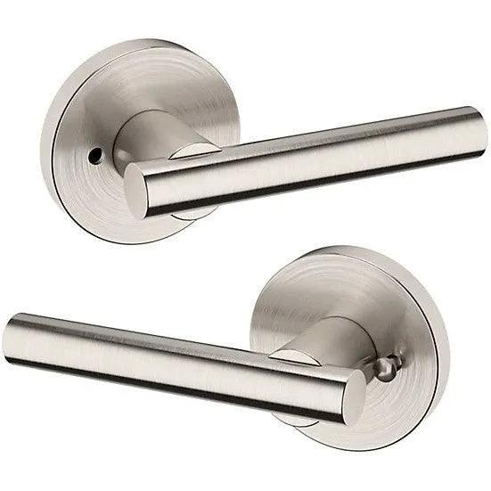 Baldwin Estate 5137 Privacy Lever with 5046 Rosette in Lifetime Satin Nickel finish