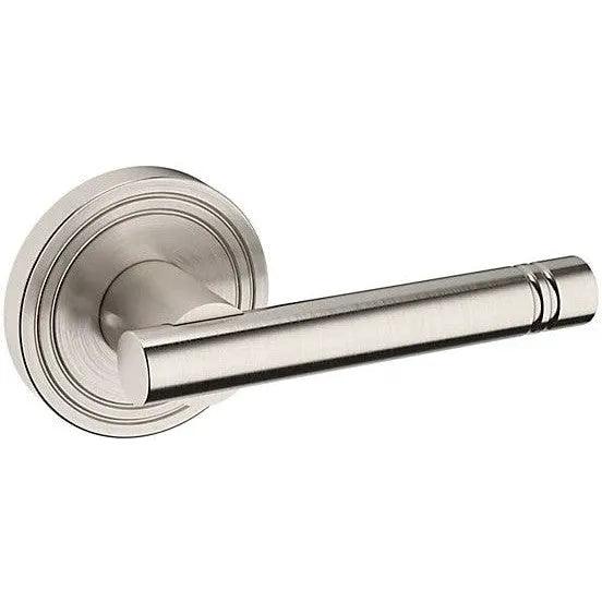 Baldwin Estate 5138 Right Handed Half Dummy Lever with 5047 Rosette in Lifetime Satin Nickel finish