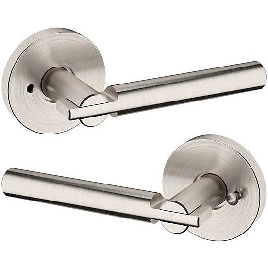 Baldwin Estate 5161 Privacy Lever with 5046 Rosette in Lifetime Satin Nickel finish