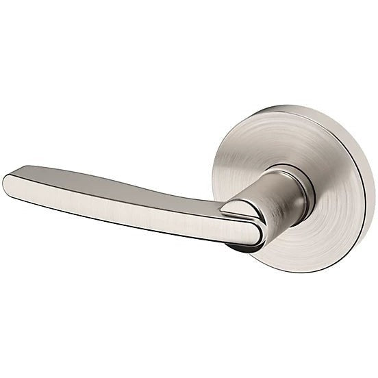 Baldwin Estate 5164 Left Handed Half Dummy Lever with 5046 Rosette in Lifetime Satin Nickel finish