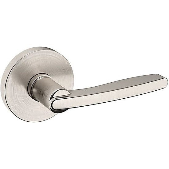 Baldwin Estate 5164 Right Handed Half Dummy Lever with 5046 Rosette in Lifetime Satin Nickel finish