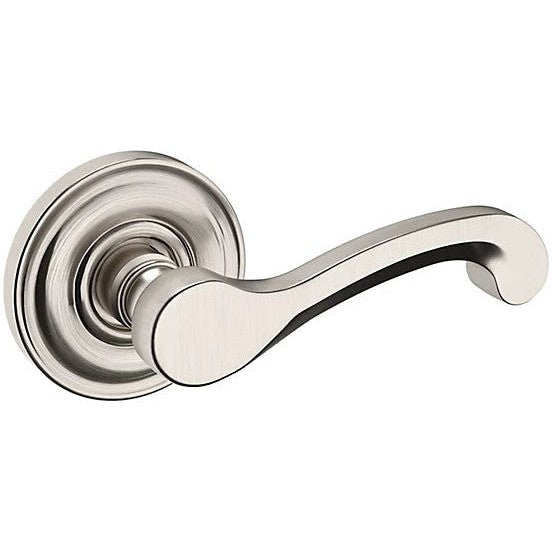 Baldwin Estate 5445V Right Handed Half Dummy Lever with 5048 Rosette in Lifetime Satin Nickel finish