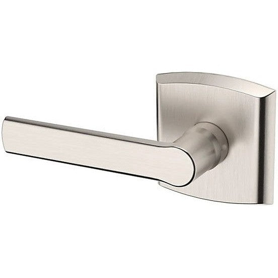 Baldwin Estate 5485V Left Handed Half Dummy Lever with R026 Rosette in Lifetime Satin Nickel finish
