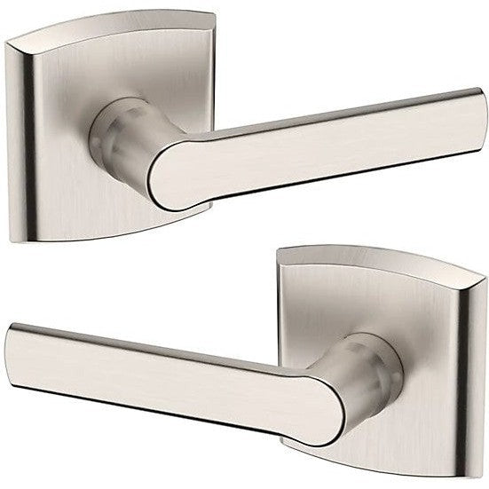 Baldwin Estate 5485V Passage Lever with R026 Rosette in Lifetime Satin Nickel finish