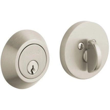 Baldwin Estate 8241 Contemporary Deadbolt in Lifetime Satin Nickel finish