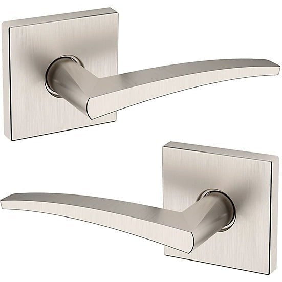 Baldwin Estate L022 Passage Lever with R017 Rosette in Lifetime Satin Nickel finish
