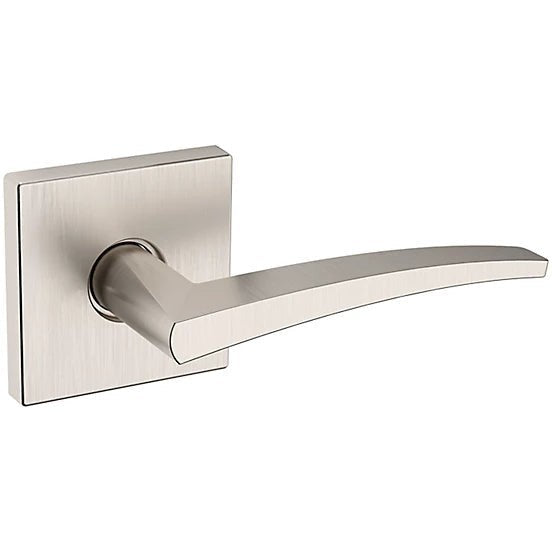 Baldwin Estate L022 Right Handed Half Dummy Lever with R017 Rosette in Lifetime Satin Nickel finish