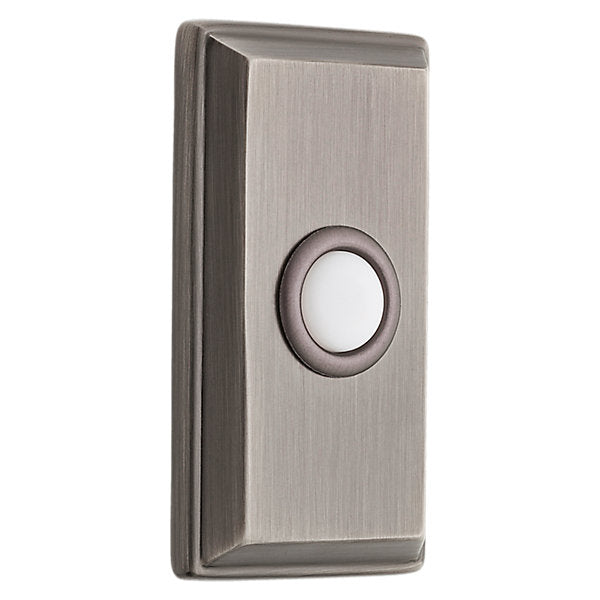 Baldwin Estate 4860 Rectangular Bell Button in Matte Antique Nickel finish