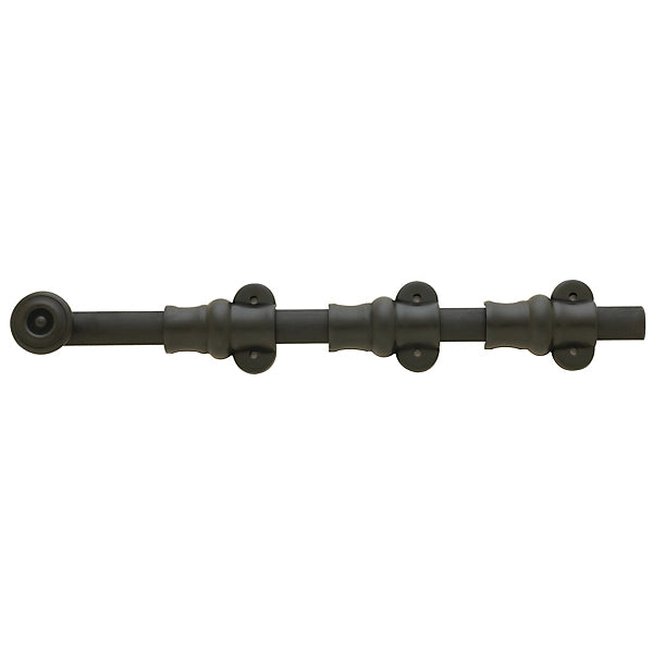 Baldwin Estate 0381 12" Ornamental Surface Bolt in Oil Rubbed Bronze finish