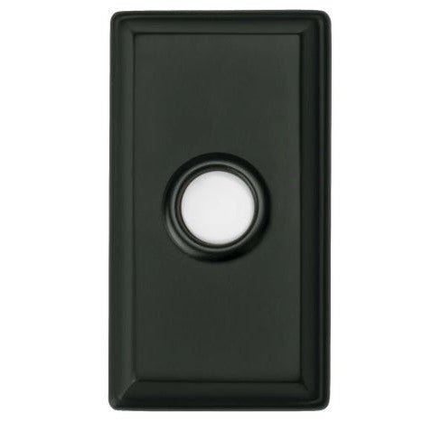 Baldwin Estate 4860 Rectangular Bell Button in Oil Rubbed Bronze finish