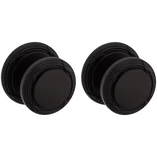 Baldwin Estate 5013 Full Dummy Knob with 5021 Rosette in Oil Rubbed Bronze finish