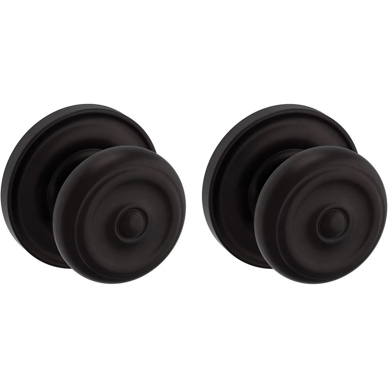 Baldwin Estate 5020 Passage Knob with 5048 Rosette in Oil Rubbed Bronze finish