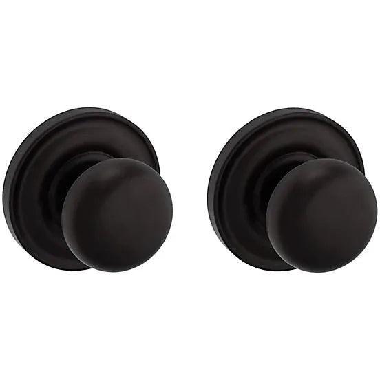 Baldwin Estate 5030 Full Dummy Knob with 5048 Rosette in Oil Rubbed Bronze finish