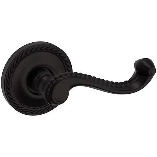 Baldwin Estate 5104 Right Handed Half Dummy Lever with 5004 Rosette in Oil Rubbed Bronze finish