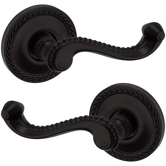 Baldwin Estate 5104 Passage Lever with 5004 Rosette in Oil Rubbed Bronze finish