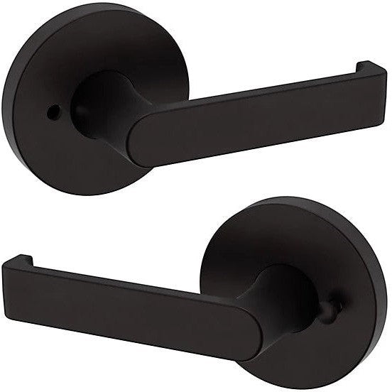Baldwin Estate 5105 Privacy Lever with 5046 Rosette in Oil Rubbed Bronze finish