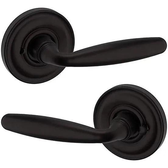 Baldwin Estate 5106 Privacy Lever with 5048 Rosette in Oil Rubbed Bronze finish