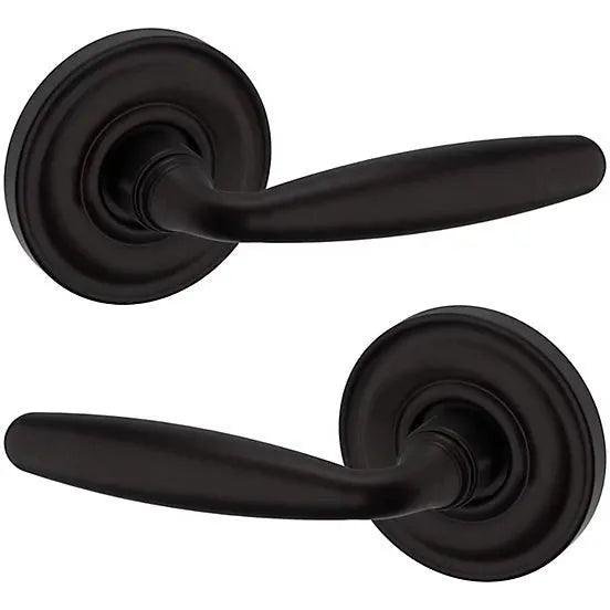 Baldwin Estate 5106 Full Dummy Lever with 5048 Rosette in Oil Rubbed Bronze finish