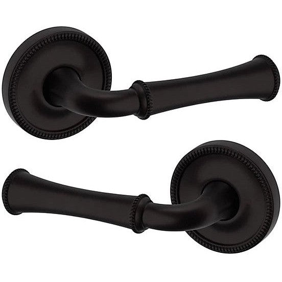 Baldwin Estate 5118 Full Dummy Lever with 5076 Rosette in Oil Rubbed Bronze finish