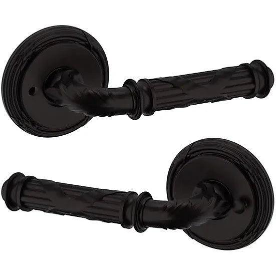 Baldwin Estate 5122 Privacy Lever with 5022 Rosette in Oil Rubbed Bronze finish