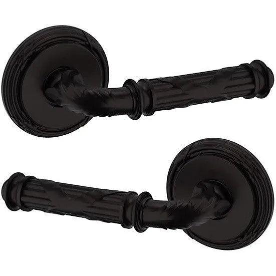 Baldwin Estate 5122 Full Dummy Lever with 5022 Rosette in Oil Rubbed Bronze finish