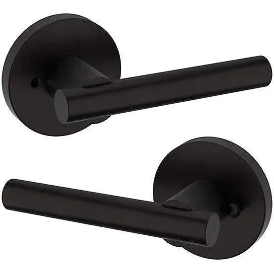 Baldwin Estate 5137 Privacy Lever with 5046 Rosette in Oil Rubbed Bronze finish