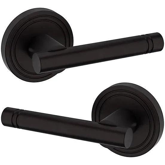 Baldwin Estate 5138 Full Dummy Lever with 5047 Rosette in Oil Rubbed Bronze finish