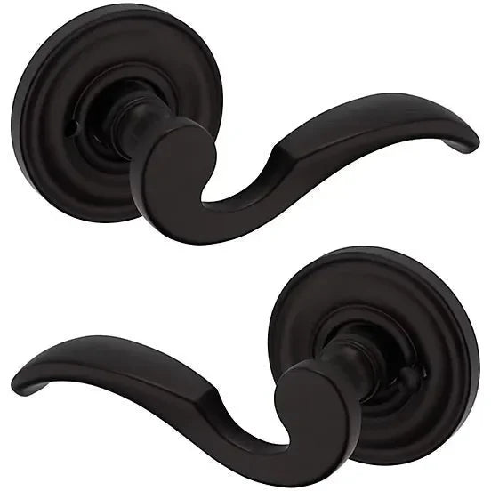 Baldwin Estate 5152 Privacy Lever with 5017 Rosette in Oil Rubbed Bronze finish
