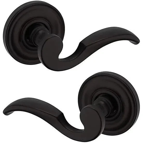 Baldwin Estate 5152 Full Dummy Lever with 5017 Rosette in Oil Rubbed Bronze finish