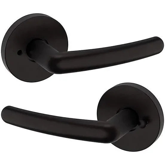 Baldwin Estate 5165 Privacy Lever with 5046 Rosette in Oil Rubbed Bronze finish