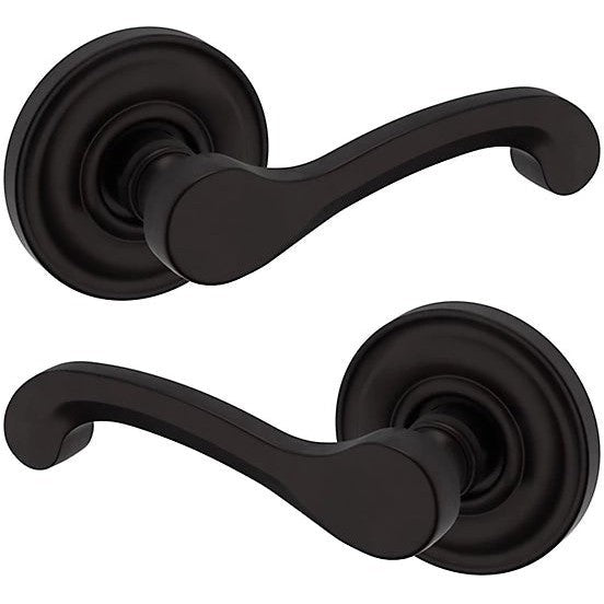 Baldwin Estate 5445V Full Dummy Lever with 5048 Rosette in Oil Rubbed Bronze finish