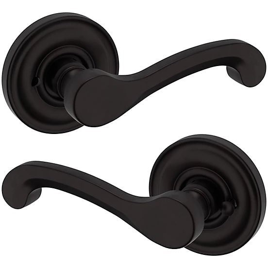 Baldwin Estate 5445V Privacy Lever with 5048 Rosette in Oil Rubbed Bronze finish