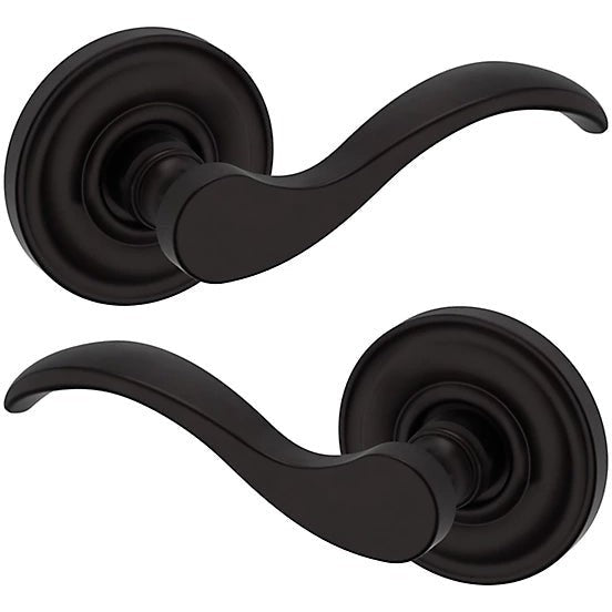 Baldwin Estate 5455V Full Dummy Lever with 5048 Rosette in Oil Rubbed Bronze finish