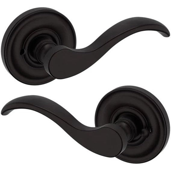 Baldwin Estate 5455V Privacy Lever with 5048 Rosette in Oil Rubbed Bronze finish