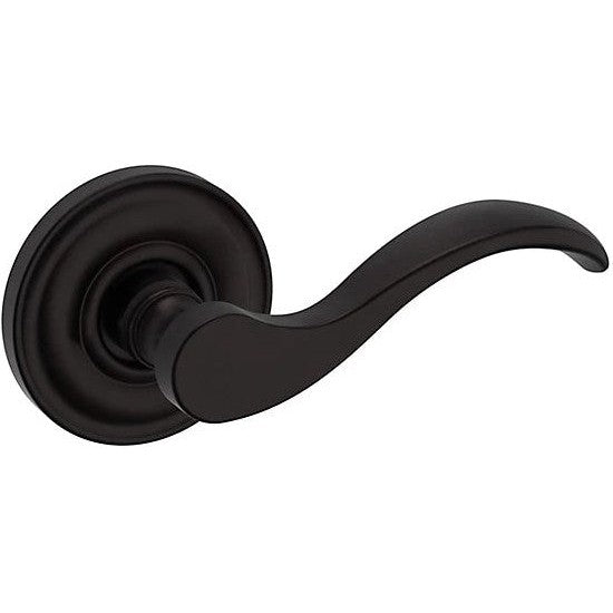 Baldwin Estate 5455V Right Handed Half Dummy Lever with 5048 Rosette in Oil Rubbed Bronze finish