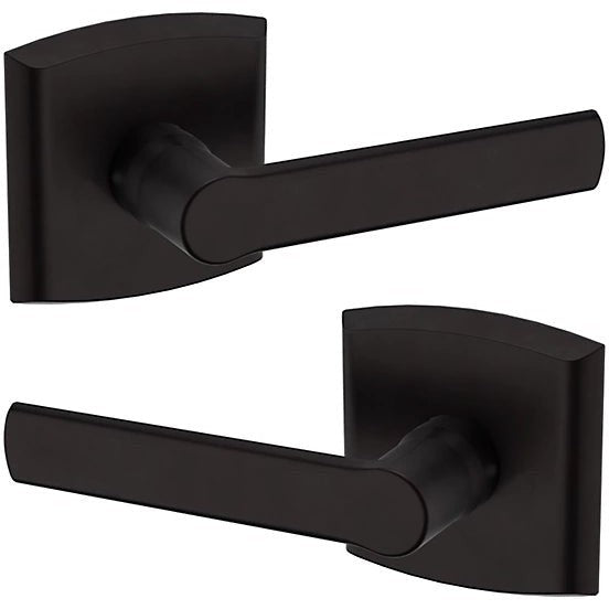 Baldwin Estate 5485V Passage Lever with R026 Rosette in Oil Rubbed Bronze finish