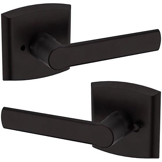 Baldwin Estate 5485V Privacy Lever with R026 Rosette in Oil Rubbed Bronze finish