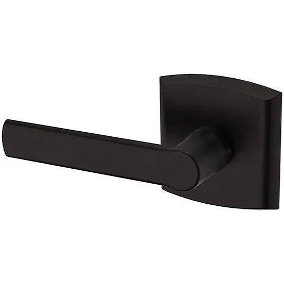 Baldwin Estate 5485V Left Handed Half Dummy Lever with R026 Rosette in Oil Rubbed Bronze finish