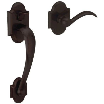 Baldwin Estate Boulder Lower Half Handleset with Interior 5452V Lever in Oil Rubbed Bronze finish