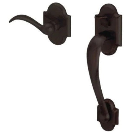 Baldwin Estate Boulder Lower Half Handleset with Interior 5452V Lever in Oil Rubbed Bronze finish