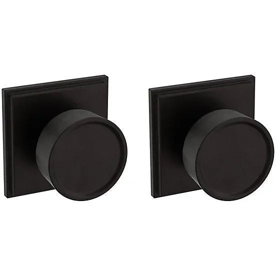 Baldwin Estate K007 Hollywood Hills Full Dummy Knob with R050 Rosette in Oil Rubbed Bronze finish