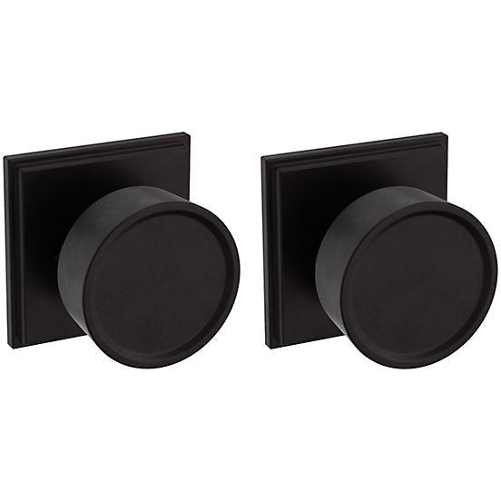 Baldwin Estate K008 Hollywood Hillls Privacy Knob with R050 Rosette in Oil Rubbed Bronze finish