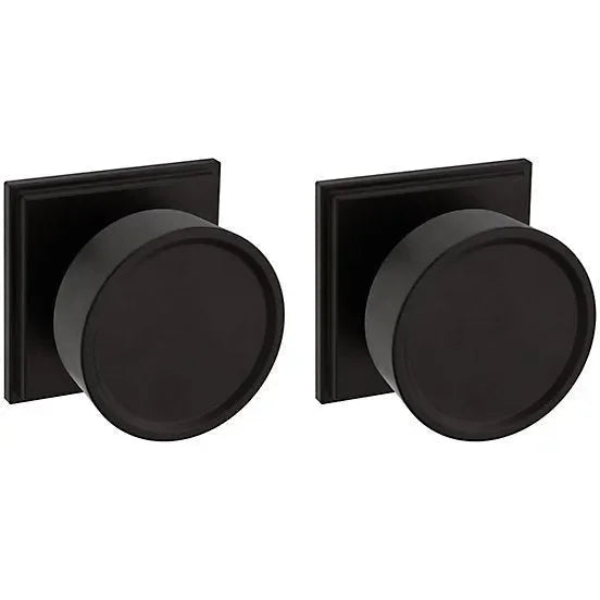 Baldwin Estate K009 Hollywood Hills Full Dummy Knob with R050 Rosette in Oil Rubbed Bronze finish