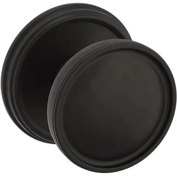 Baldwin Estate K012 Tulip Half Dummy Knob with 5078 Rosette in Oil Rubbed Bronze finish
