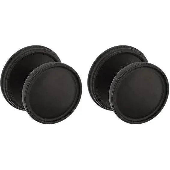 Baldwin Estate K012 Tulip Full Dummy Knob with 5078 Rosette in Oil Rubbed Bronze finish