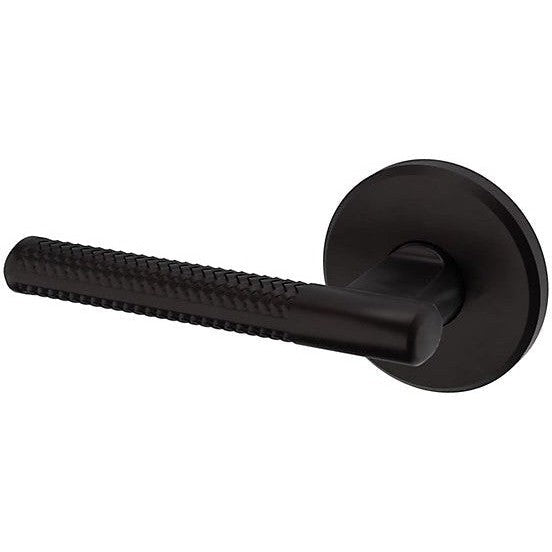 Baldwin Estate L015 Left Handed Half Dummy Lever with R016 Rosette in Oil Rubbed Bronze finish