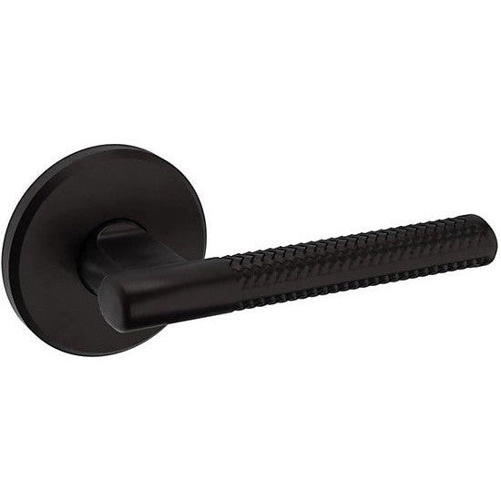 Baldwin Estate L015 Right Handed Half Dummy Lever with R016 Rosette in Oil Rubbed Bronze finish