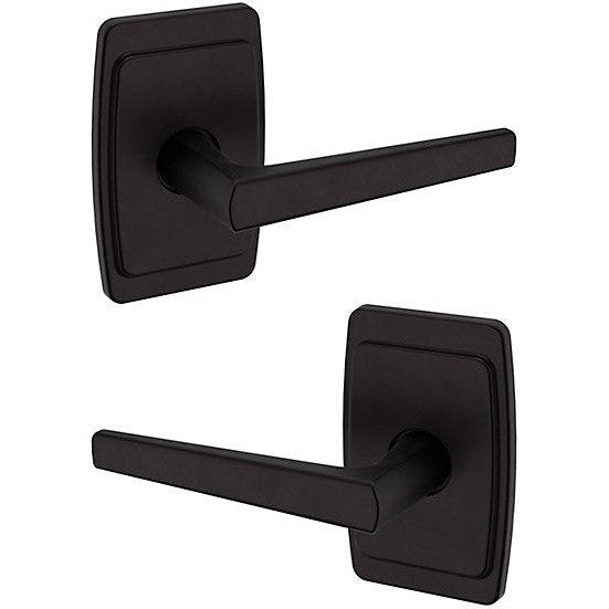 Baldwin Estate L024 Full Dummy Lever with R046 Rosette in Oil Rubbed Bronze finish